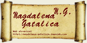 Magdalena Gatalica vizit kartica